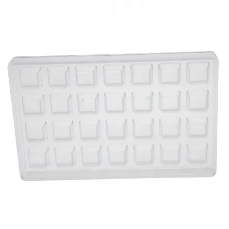 Square Praline Mould; 11g; 28 pieces